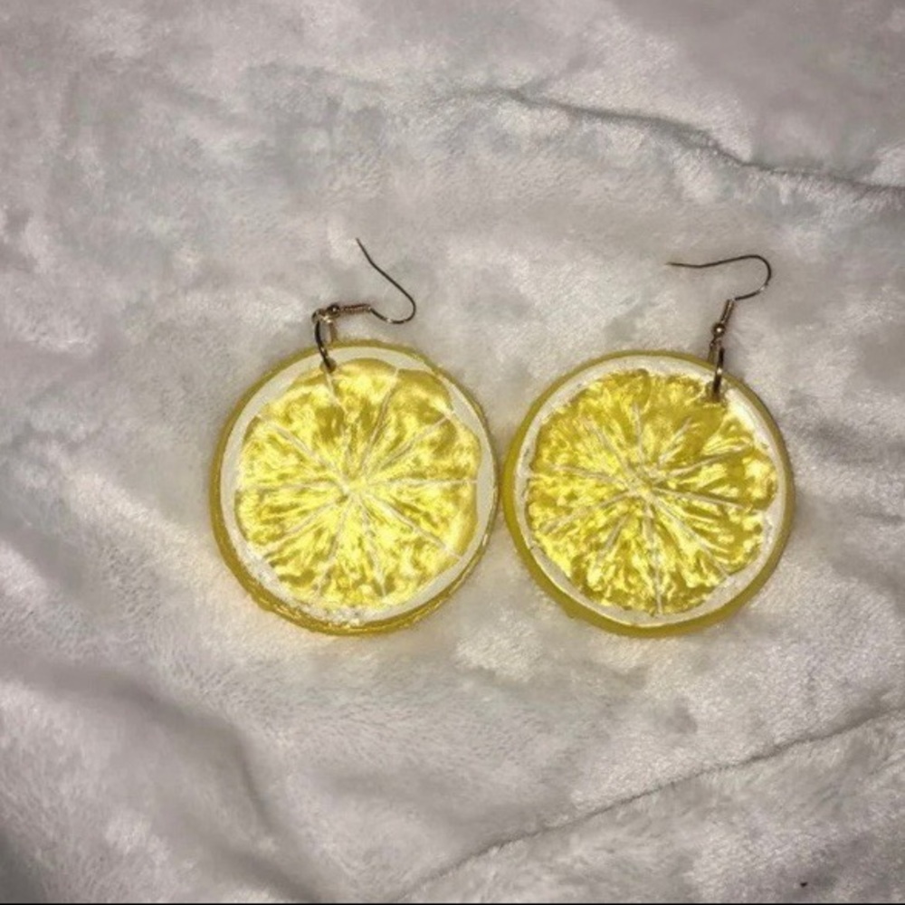 Lemon Slice Earring Set - Picture 2 of 4
